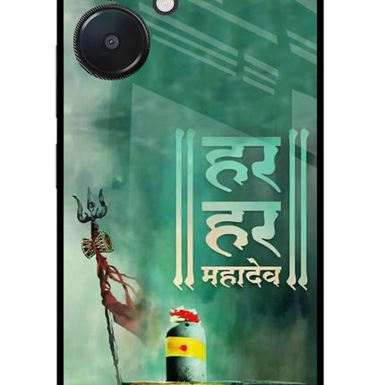 Har Har Mahadev Shivling Redmi 13C 5G Glass Case