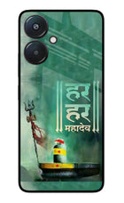Har Har Mahadev Shivling Redmi 13C 5G Glass Case