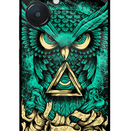 Green Owl Redmi 13C 5G Glass Case