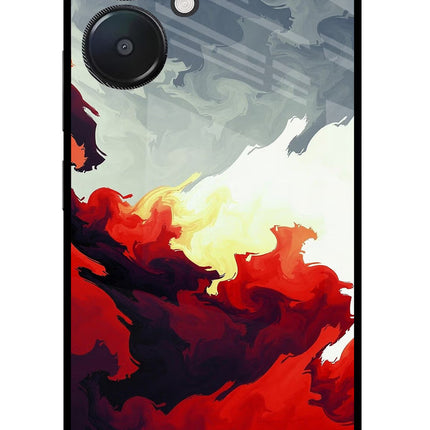 Fire Cloud Redmi 13C 5G Glass Case
