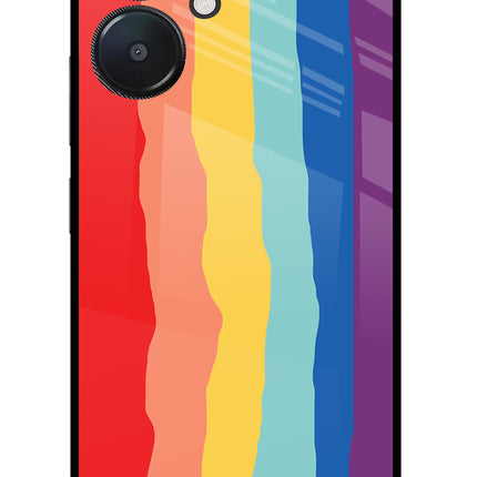 Rainbow Redmi 13C 5G Glass Case