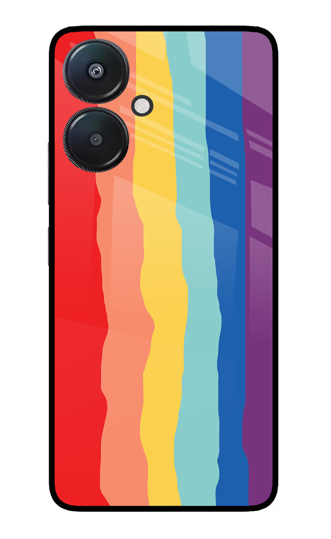 Rainbow Redmi 13C 5G Glass Case