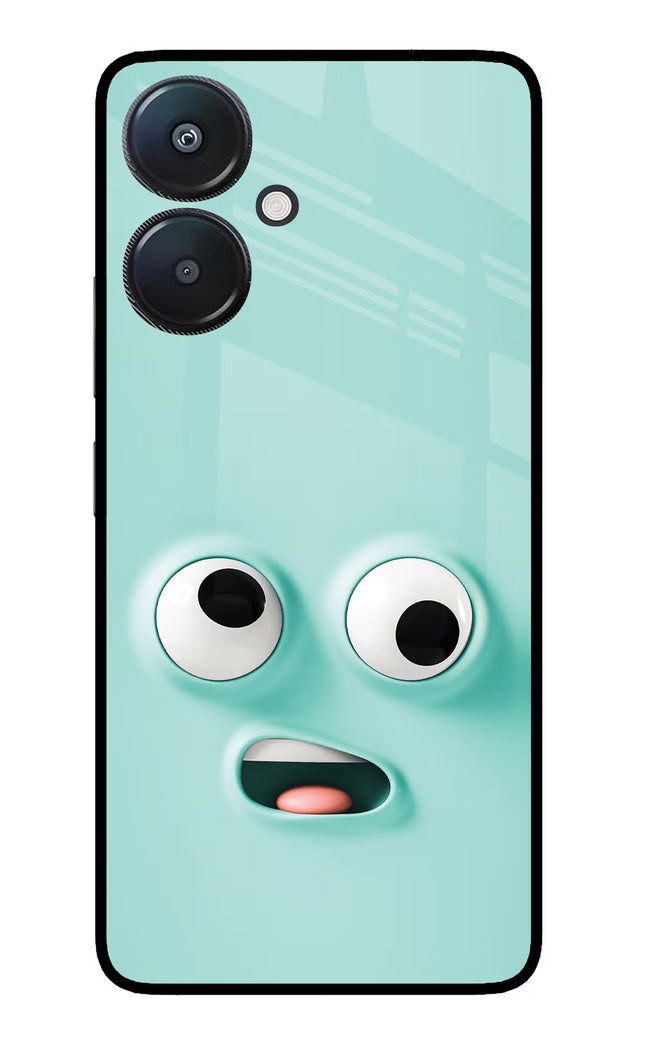 Funny Cartoon Redmi 13C 5G Glass Case