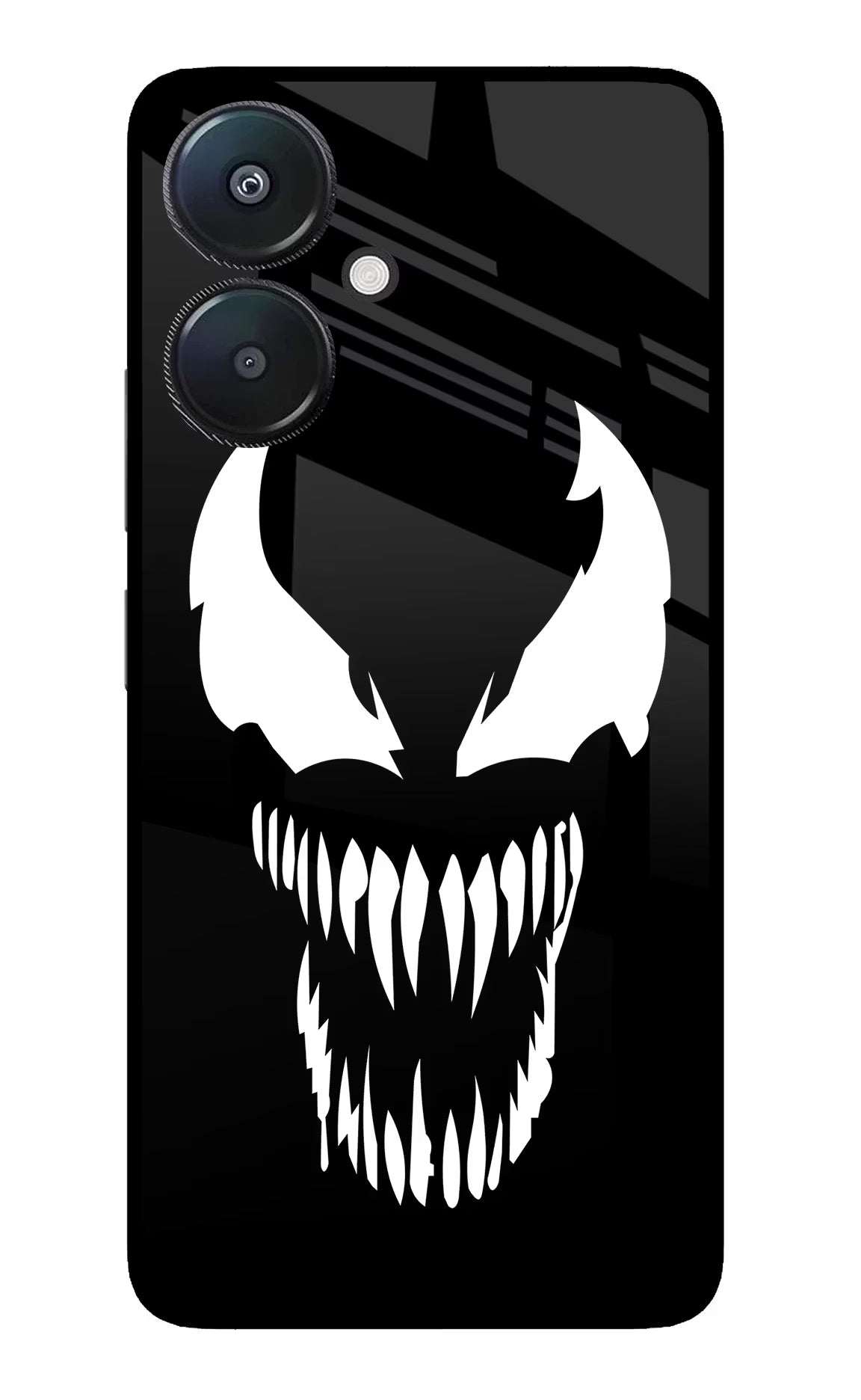 Venom Redmi 13C 5G Glass Case Back Cover by Casekaro