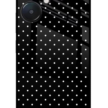 White Dots Redmi 13C 5G Glass Case