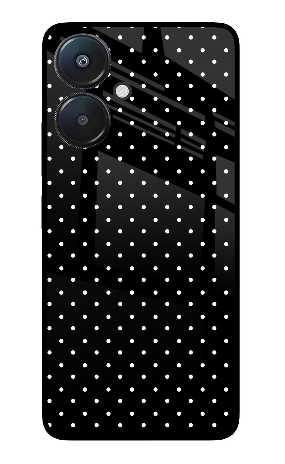 White Dots Redmi 13C 5G Glass Case
