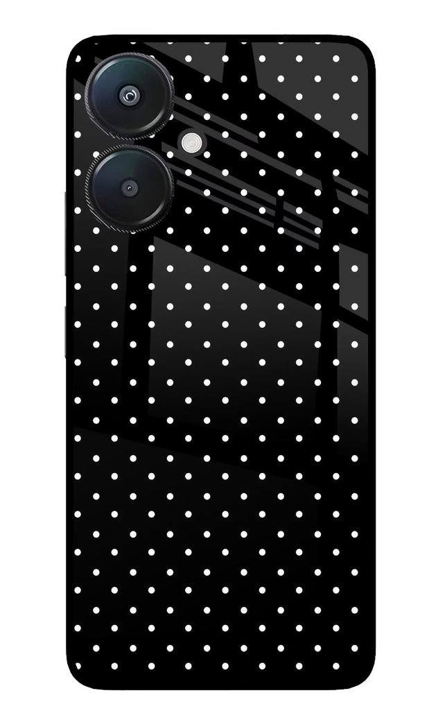White Dots Redmi 13C 5G Glass Case