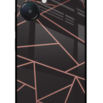 Geometric Pattern Redmi 13C 5G Glass Case