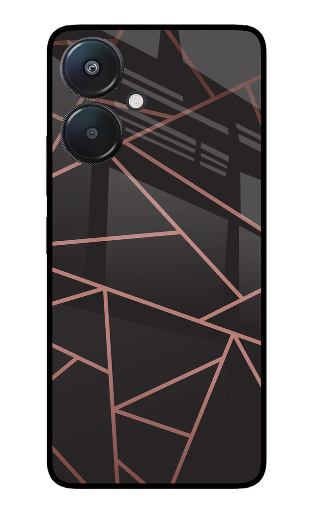 Geometric Pattern Redmi 13C 5G Glass Case