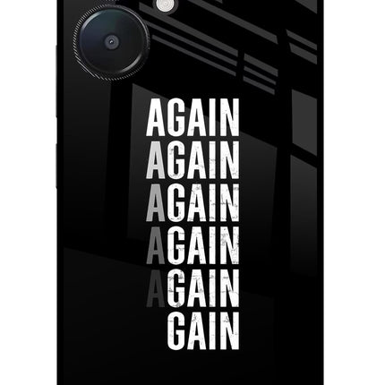 Again Again Gain Redmi 13C 5G Glass Case