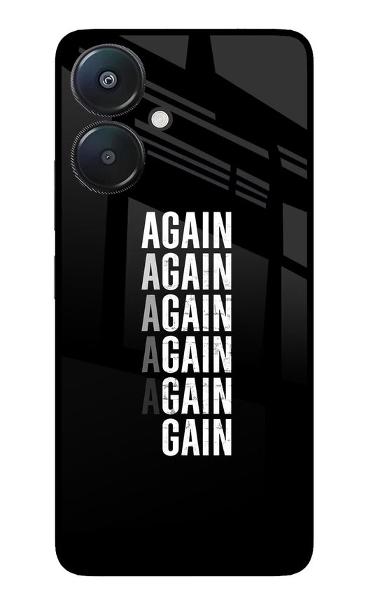 Again Again Gain Redmi 13C 5G Glass Case