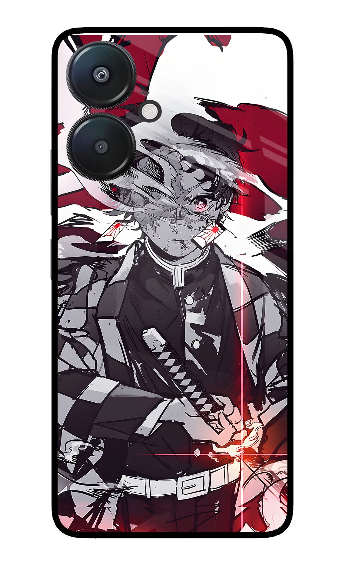 Demon Slayer Redmi 13C 5G Glass Case