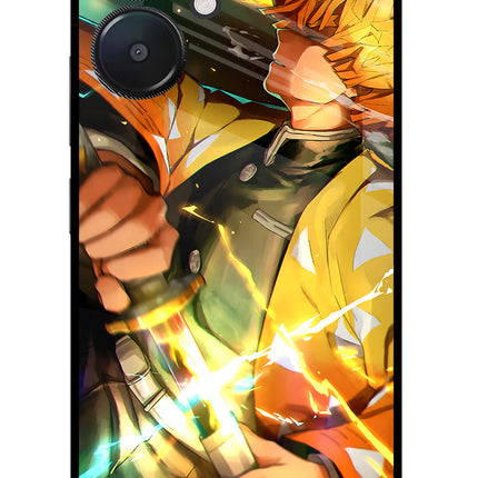 Demon Slayer Redmi 13C 5G Glass Case