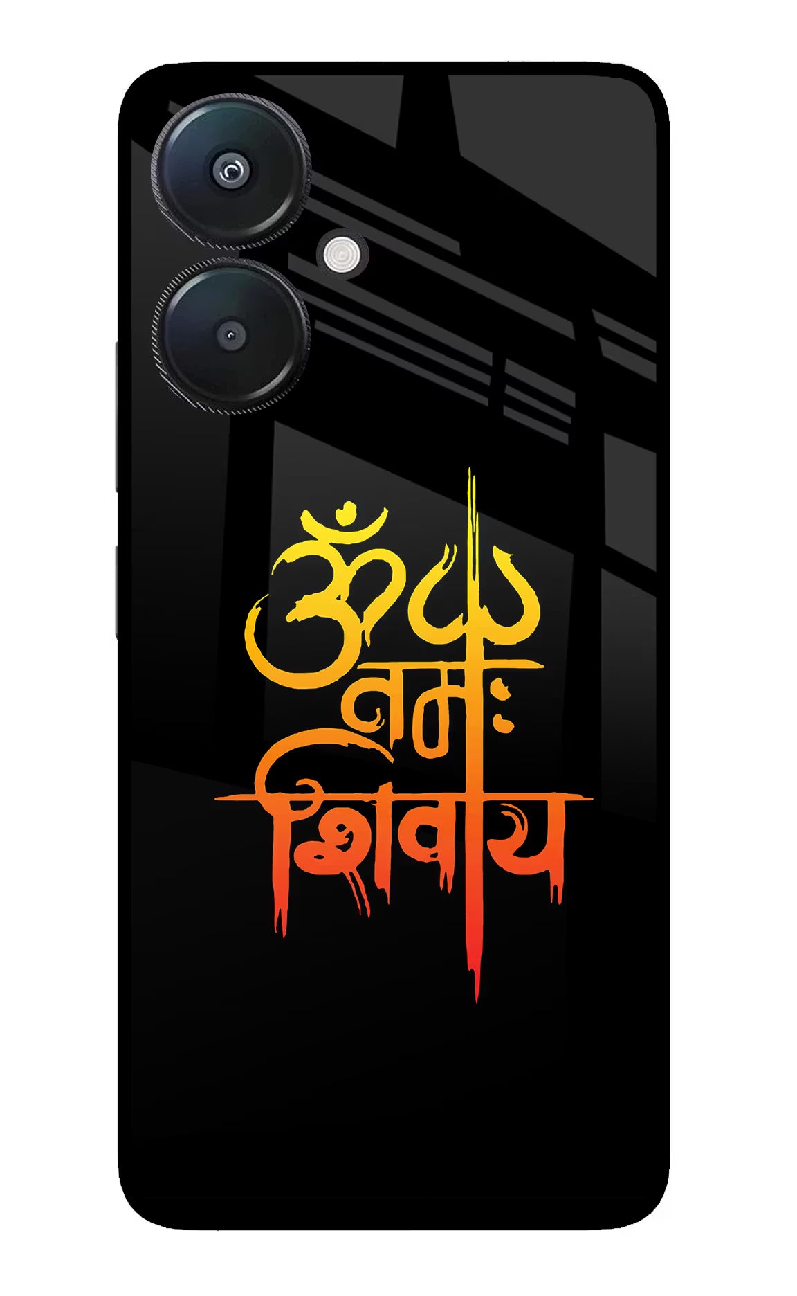 Om Namah Shivay Redmi 13C 5G Glass Case Back Cover by Casekaro