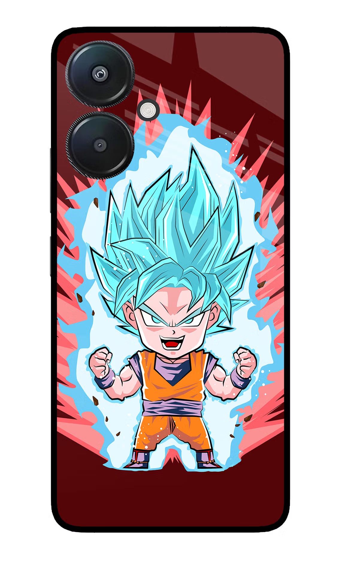 Goku Little Redmi 13C 5G Glass Case Back Cover by Casekaro