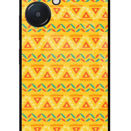 Tribal Pattern Redmi 13C 5G Glass Case