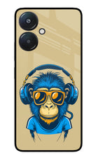 Monkey Headphone Redmi 13C 5G Glass Case