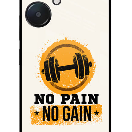No Pain No Gain Redmi 13C 5G Glass Case