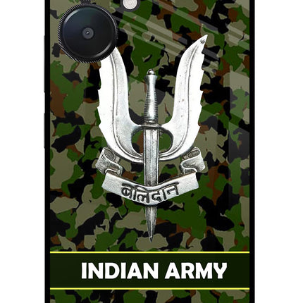 Balidan Indian Logo Redmi 13C 5G Glass Case