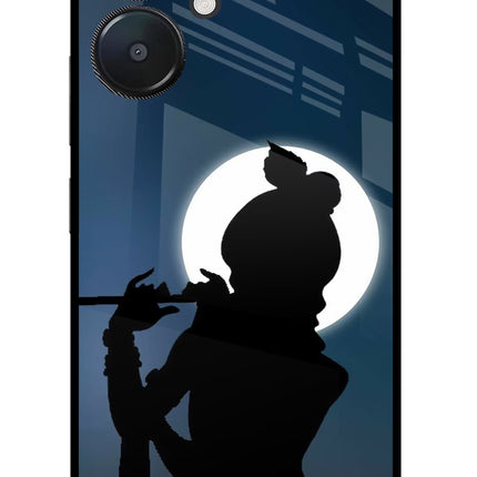 Shri Krishna Silhouette Redmi 13C 5G Glass Case