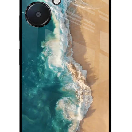 Ocean Beach Redmi 13C 5G Glass Case