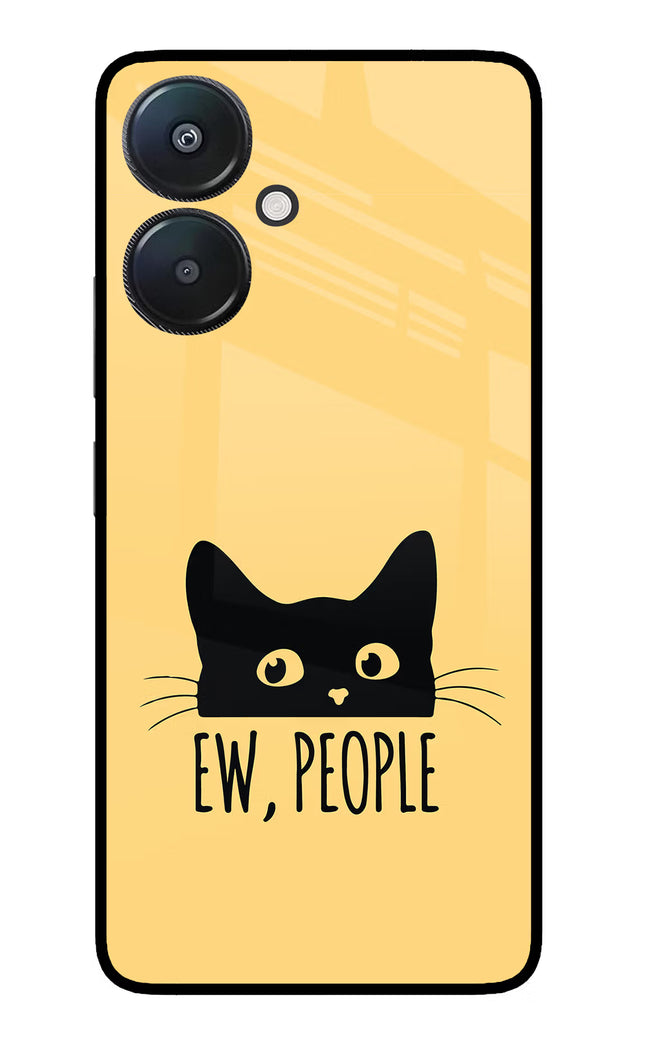 Ew People Catitude Redmi 13C 5G Glass Case