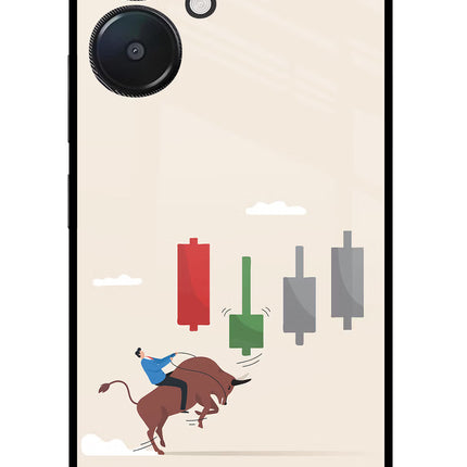 Bull Trading Momentum Redmi 13C 5G Glass Case