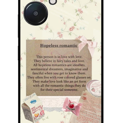 Hopeless Romantic Redmi 13C 5G Glass Case