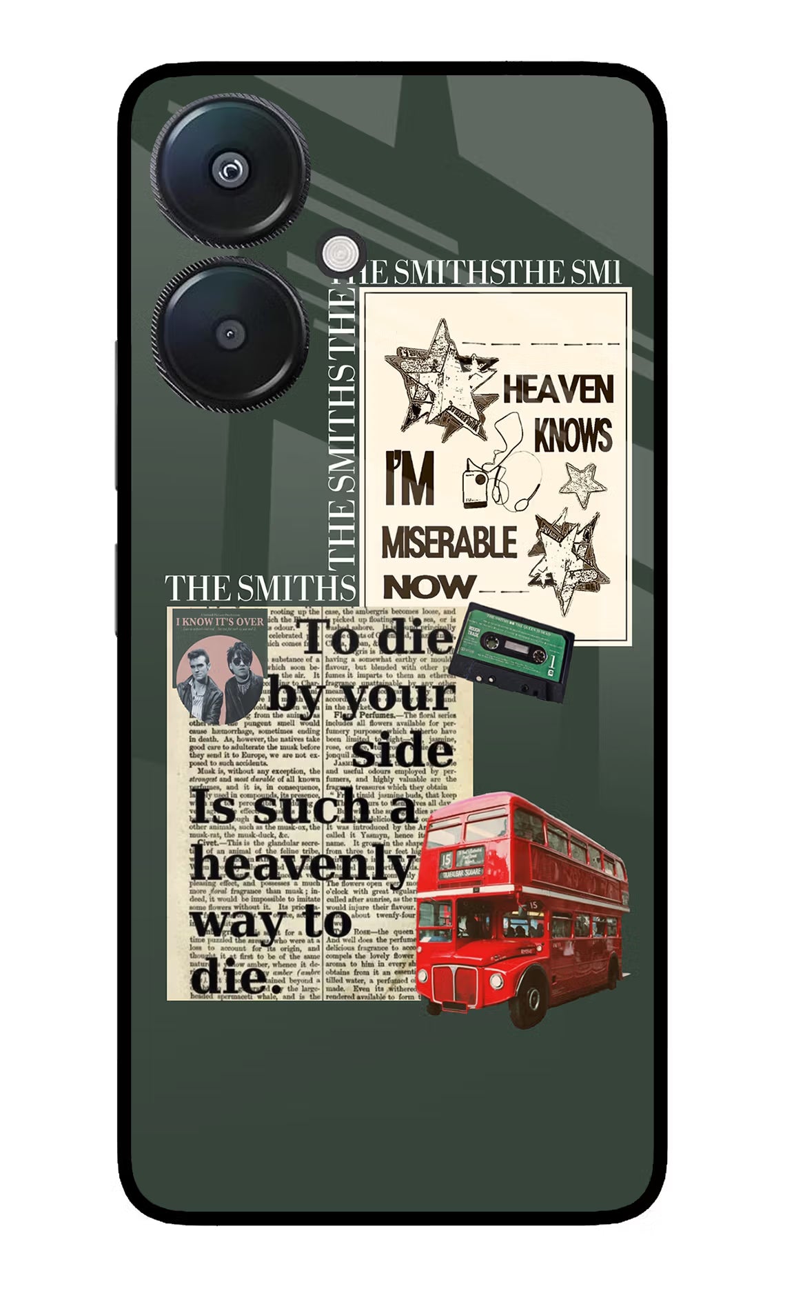 The Smiths Redmi 13C 5G Glass Case Back Cover by Casekaro