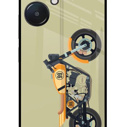 Vertical Speedster Redmi 13C 5G Glass Case