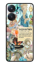 Aquarius Zodiac Redmi 13C 5G Glass Case