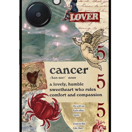 Cancer Zodiac Redmi 13C 5G Glass Case