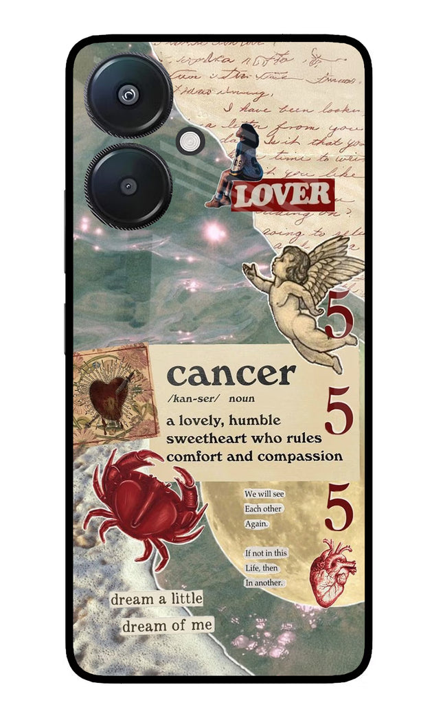 Cancer Zodiac Redmi 13C 5G Glass Case