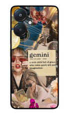 Gemini Zodiac Redmi 13C 5G Glass Case