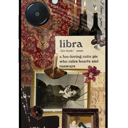 Libra Zodiac Redmi 13C 5G Glass Case