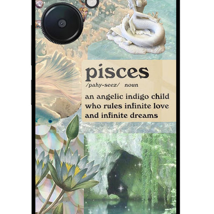 Pisces Zodiac Redmi 13C 5G Glass Case