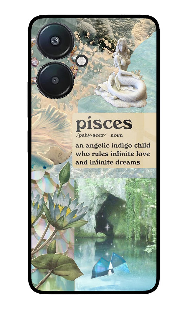 Pisces Zodiac Redmi 13C 5G Glass Case
