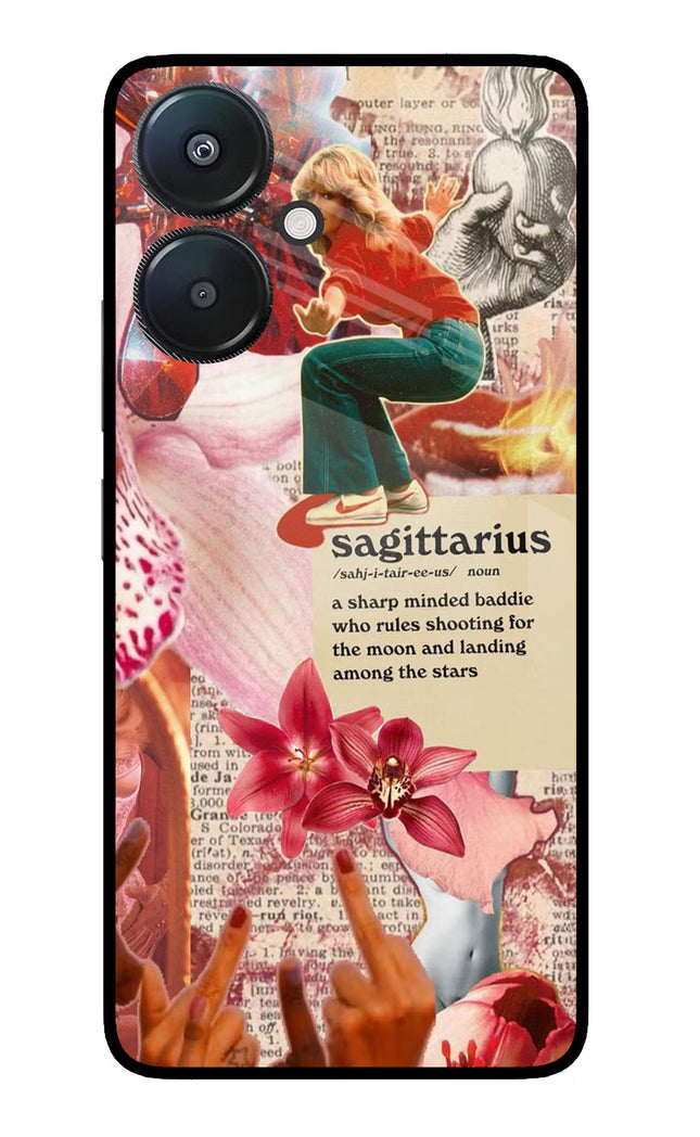 Sagittarius Zodiac Redmi 13C 5G Glass Case