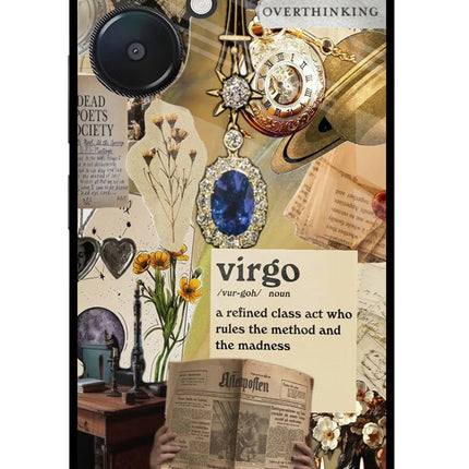 Virgo Zodiac Redmi 13C 5G Glass Case