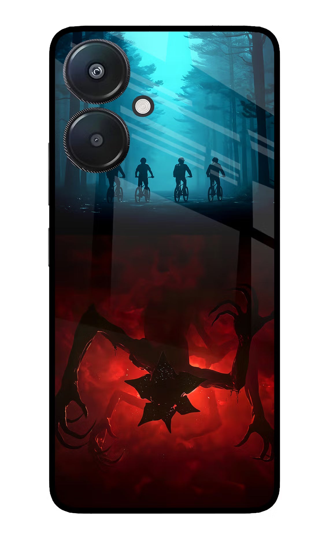 Ordinary Things Downside Up Redmi 13C 5G Glass Case Back Cover by Casekaro