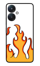 Fired Up – White Redmi 13C 5G Glass Case