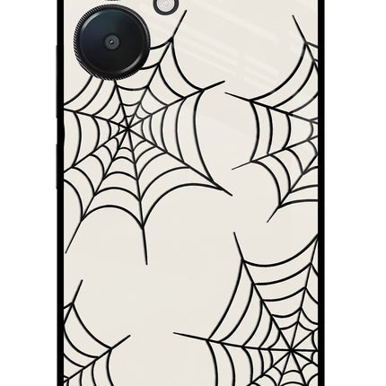 Spider Web Redmi 13C 5G Glass Case