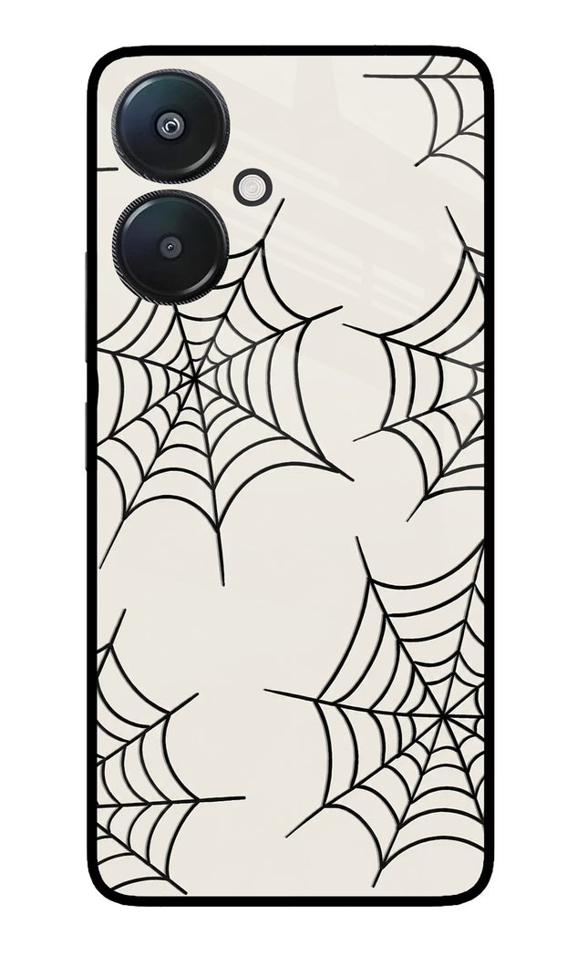 Spider Web Redmi 13C 5G Glass Case