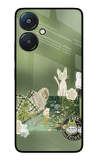 Aesthetic anime Redmi 13C 5G Glass Case
