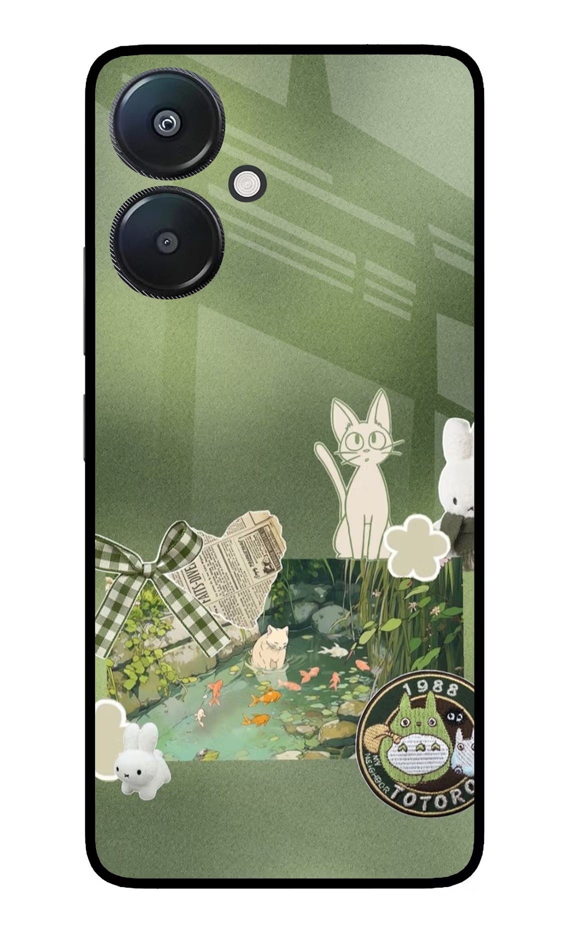 Aesthetic anime Redmi 13C 5G Glass Case