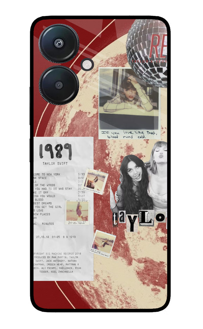 Taylor Swift Redmi 13C 5G Glass Case