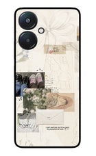 Soft Aesthetic Redmi 13C 5G Glass Case