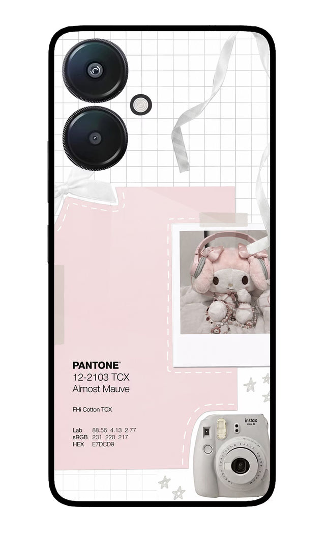 Pantone Asthetic Redmi 13C 5G Glass Case