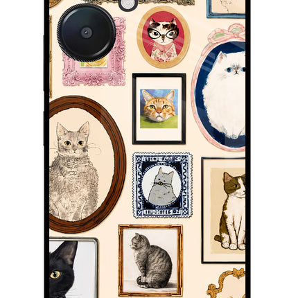 Mirror Cats Redmi 13C 5G Glass Case