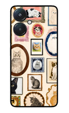Mirror Cats Redmi 13C 5G Glass Case